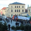 Der Christbaumtransport am Odeonsplatz